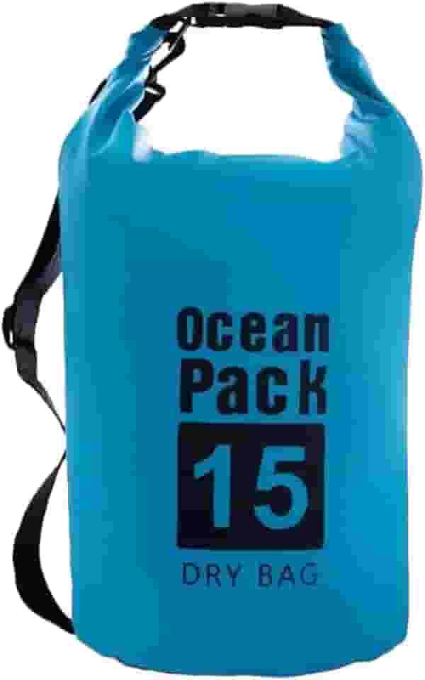 Bolsa Impermeável 15 Litros, Ocean Pack, Estanque para Mergulho,Material Resistente, Praia, Pescaria, Cachoeira, Piscina, Premium