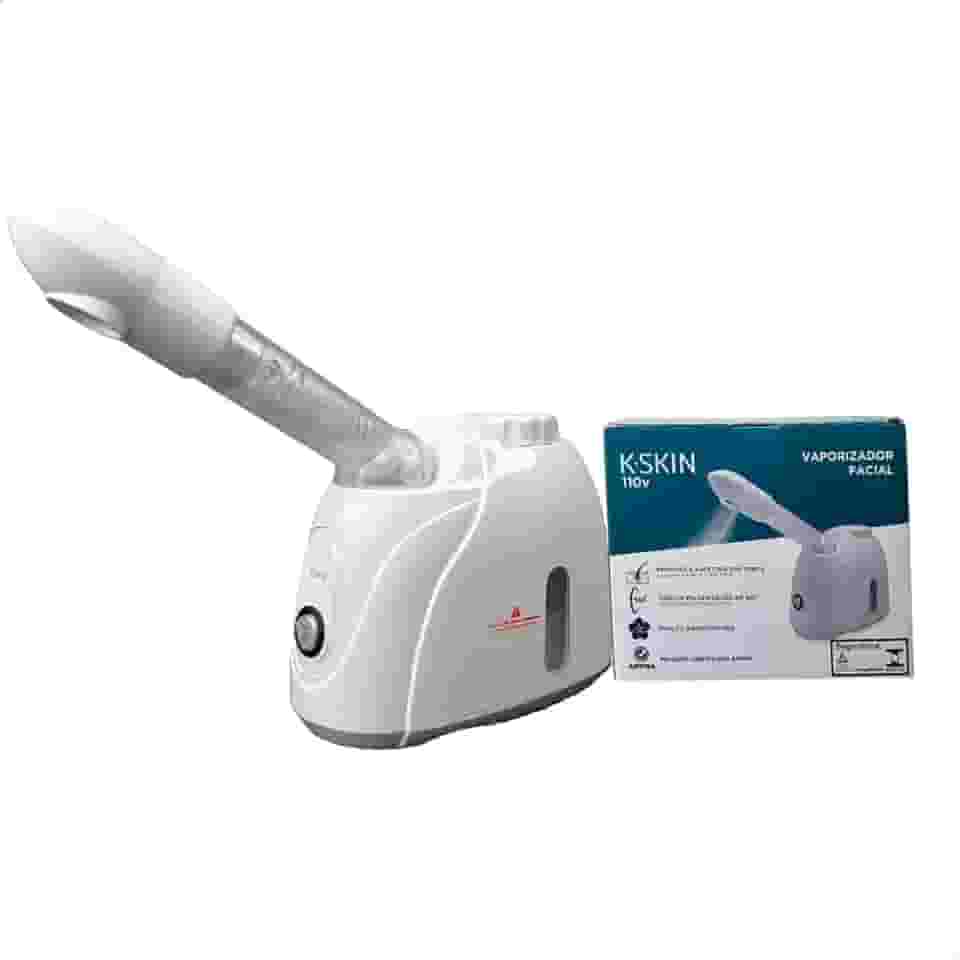 Vaporizador Facial Portátil com Ozônio para Limpeza de Pele K.Skin 110V/220V Oficial (Branco/Voltagem de 220v)