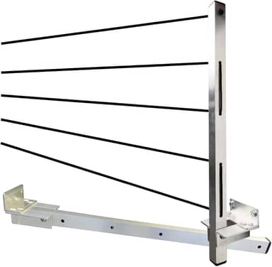 Varal Retratil de Parede Dobrável Aluminio Reforçado Com Cabo de Aço