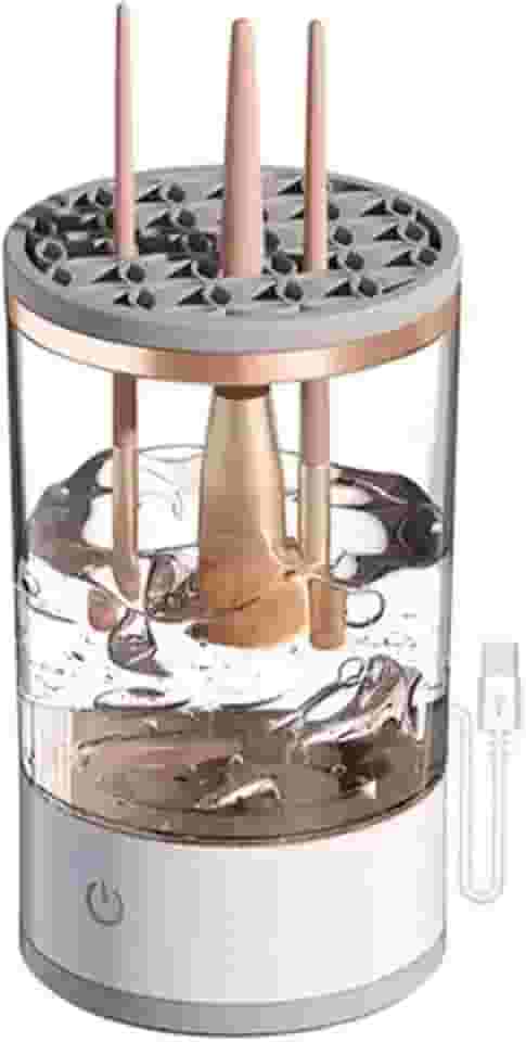Limpador de Pincel Elétrico, Porta pincel de Maquiagem, Lava, Seca e Armazena, USB Portátil- QH Shopp