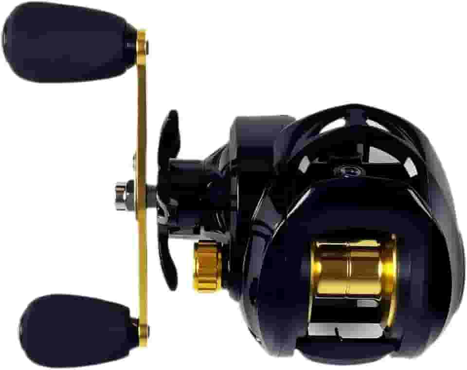 Carretilha Baitcaster Anti-Backlash 19+1 Rolamentos, Alta Velocidade 8.1:1, Força de Tração 15kg, Carretilha para Pesca Esportiva Profissional
