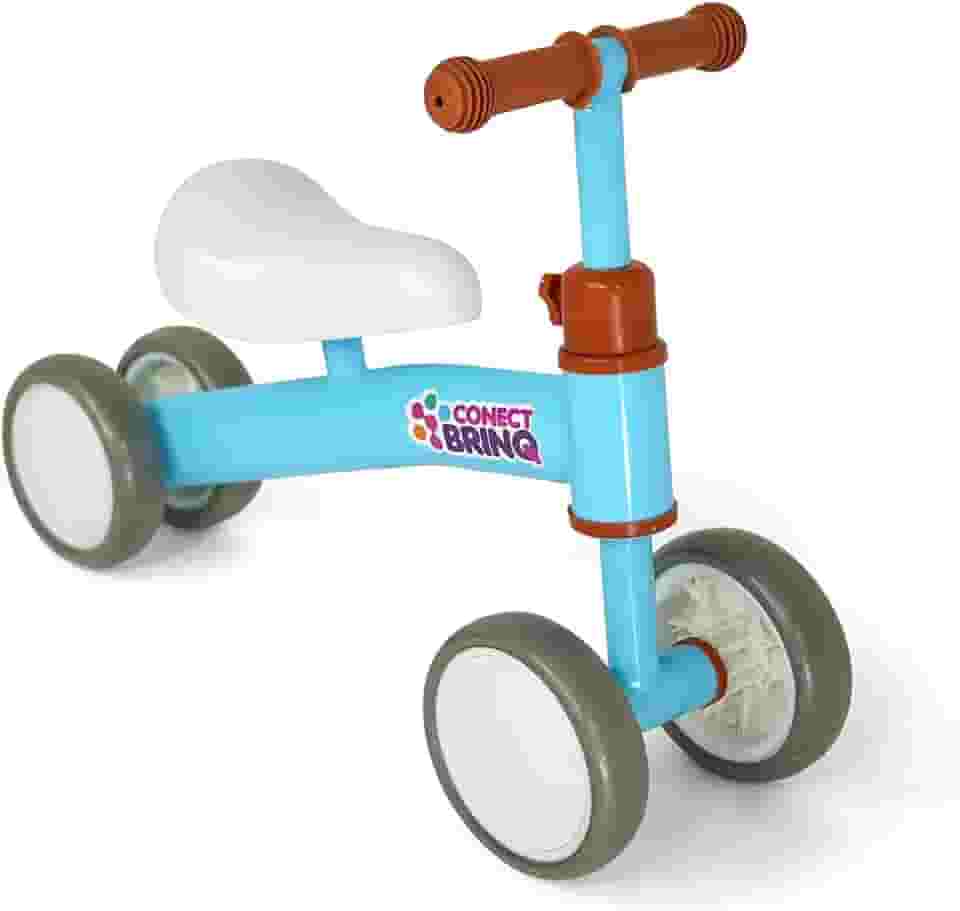 BICICLETA DE EQUILÍBRIO INFANTIL CARRINHO 4 RODAS PASSEIO MEGA COMPRAS