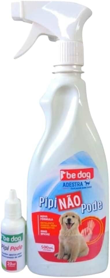 Pipi Pode 500ml + Pipi Não pode 20ml – Xixi Adestramento para Cachorros – Be Dog.