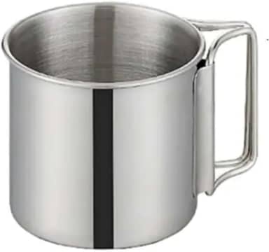 Caneca de Aço Inox 304, 500ml, Dobrável, para Camping e Atividades ao Ar Livre