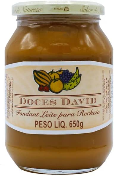 Fondant de Leite para Recheios Doces David 650g