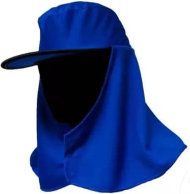 Boné De Segurança Touca Árabe Proteção Ao Sol - Em Helanca Na Cor Azul