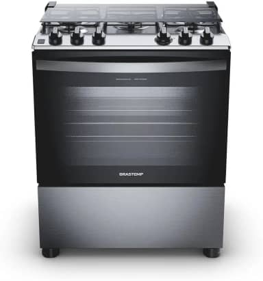 Fogão Brastemp 5 Bocas Cor Inox Com Turbo Chama - BFS5GDR 110V