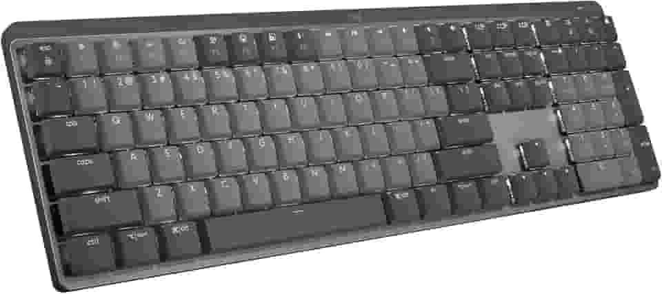 Teclado Mecânico sem fio Logitech MX Mechanical com Teclas Retroiluminadas Tactile Quiet, Conexão USB ou Bluetooth Easy-Switch para até 3 dispositivos e Bateria Recarregável
