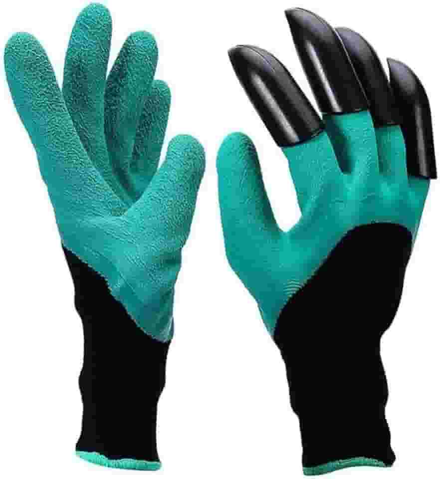 Luva de Jardinagem Com Garras Protege Cava Planta Garden Genie Gloves (888164)