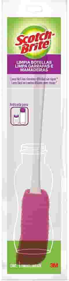 Scotch-Brite 3M, Limpador Para Garrafa e Mamadeira, Rosa