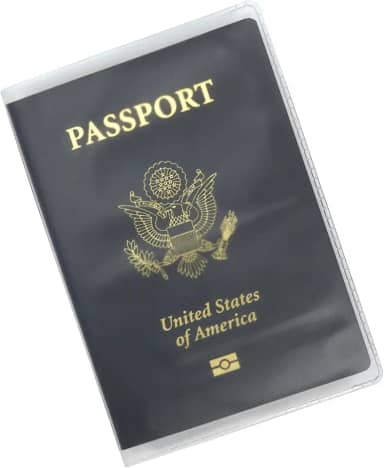 Capas de plástico para passaporte, Fosco, Carteira de viagem