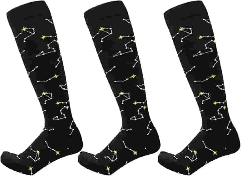 J COLOUR Meias de compressão Altas De Compressão Para Aliviar A Dor E A Fadiga