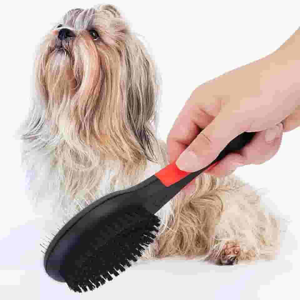 Escova Dupla Face para Pets IT Pet – Modelo PT-2666 – Para Cães e Gatos – Desembaraço, Remoção de Pelos e Finalização