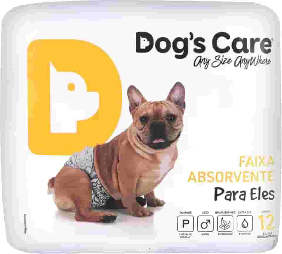 Dog's Care Eco Fralda Absorvente Para Machos - P 12 Unidades