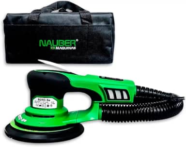 Lixadeira De Parede Brushless Nauber Roto-Orbital 350w Automotivo para Gesso Drywall Carpintaria Cor Verde Frequência 50/60hz Profissional - 220v