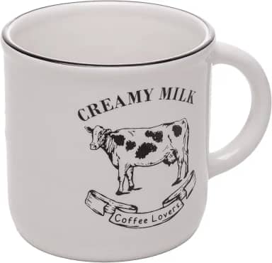 LYOR - Caneca Creamy Milk 180ml Branca Cerâmica