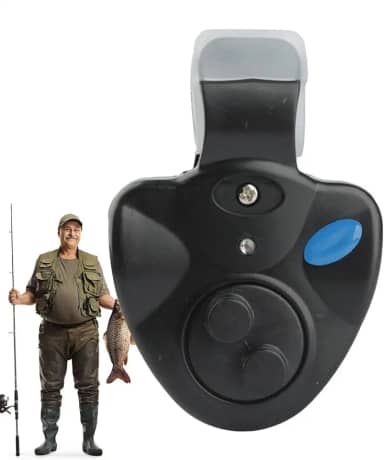 Alarmes de mordida para varas de pesca,Alerta de vara de pesca,Indicador eletrônico LED alerta sonoro | Equipamento de pesca portátil, clipe de vara de peixe em alerta para pesca noturna
