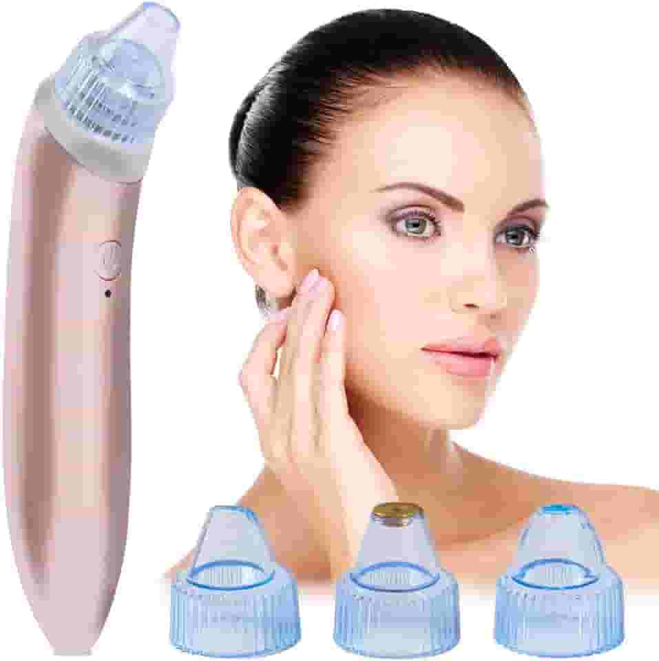 Ferramenta para Remoção de Impurezas da Pele - Removedor de Cravos e Acne - Extrator Elástico Sucção a Vácuo - Limpeza Facial - Caneta - Silicone - 1 Unidade