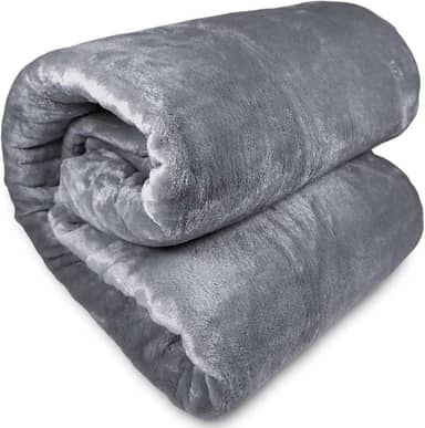 Cobertor Queen Corttex Lumini Super Soft Alta Gramatura 300g Manta Microfibra Poliéster Toque Seda - Coberta Colcha (Cinza Grafite)