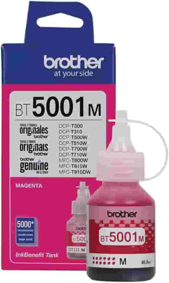 BROTHER Garrafa de tinta Magenta para 5000 impressões, médio, BT5001M