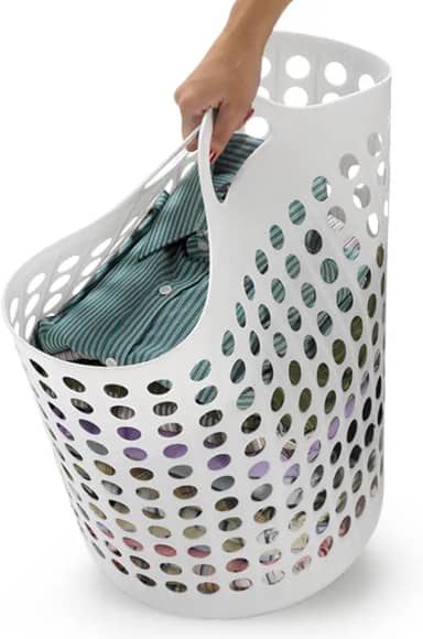 Cesto De Roupas Flexivel 44lts Arthi Branco