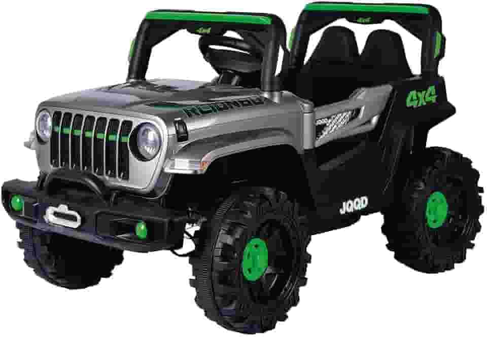 Zippy Toys, Carro Elétrico Jipe Off Road 12V com Controle Remoto - Cinza