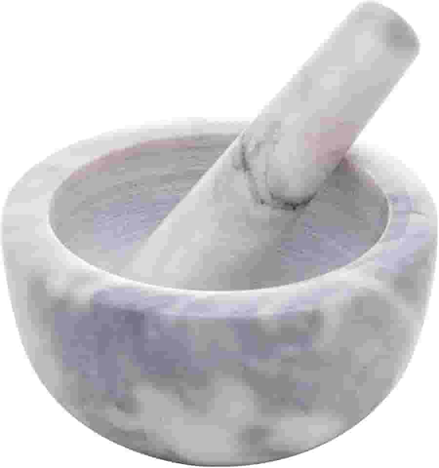 LYOR - Conjunto Pilão e Socador de Mármore Marin 12cm x 6cm