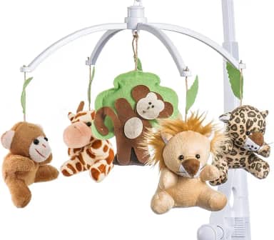 Móbile Berço Bebê Musical E Giratório Animais Da Floresta SleepBaby