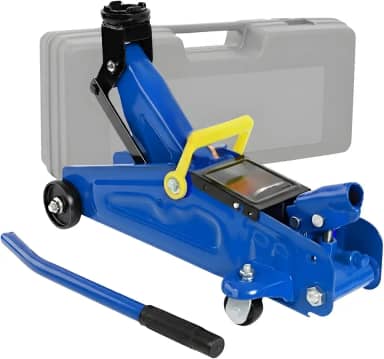 Macaco Jacaré Hidráulico 2 Toneladas com Maleta Reforçada, Base Estável e Rodas, Ideal para Carros, SUVs e Veículos Leves, Portátil e Fácil de Usar Pratiarejo