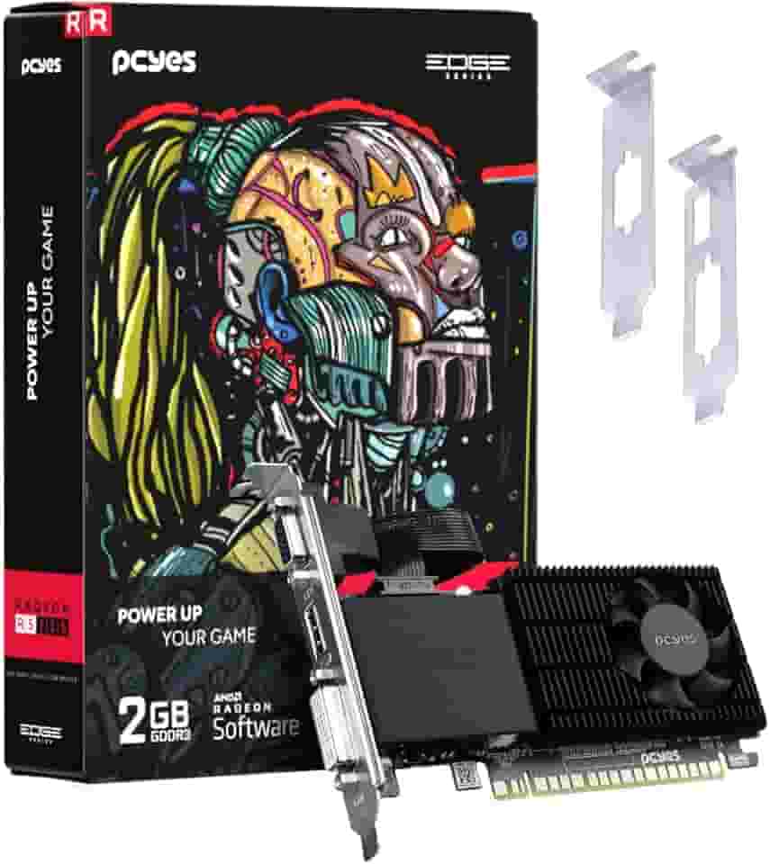GPU NVIDIA GEFORCE R5 230 2GB DDR3 64 BIT PROJETO EDGE LOW PROFILE SINGLE FAN - PPER230DR3LPBR