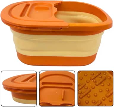Balde Dobravel de Silicone Banheira Portátil para Pés Partna 4102LA