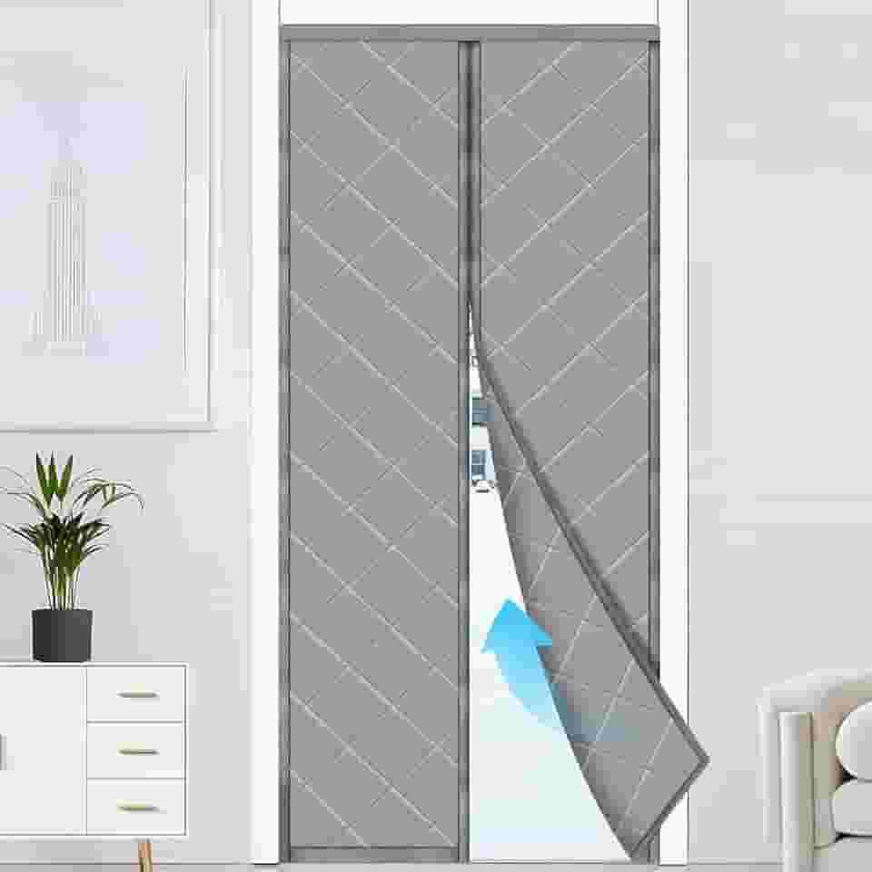 Cortina de Porta com Isolamento Magnético, Serve para Porta de Tamanho 80 X 205 CM