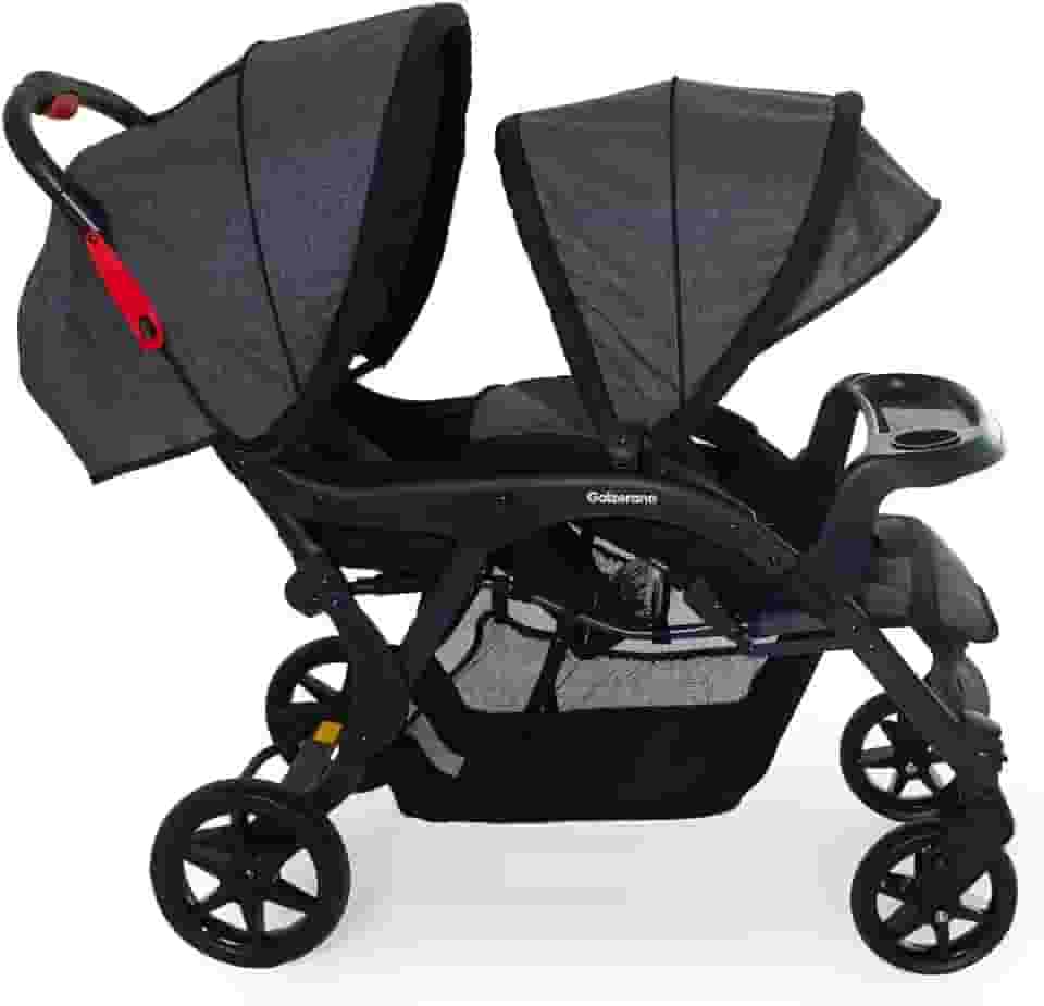 Carrinho para Gemeos Doppio II Grafite - Galzerano 1475