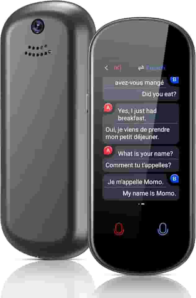 Dispositivo tradutor de idiomas, mais de 137 idiomas, bidirecional, dispositivo tradutor de voz em tempo real, suporte offline, gravação e tradução de fotos, tradutor instantâneo portátil de alta
