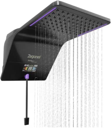Ducha Chuveiro Eletrônico Zagonel Ducali Premium Digital Preto - 220v