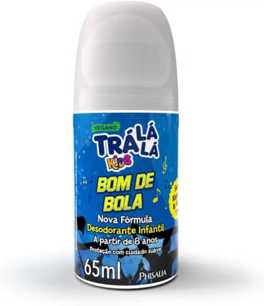 Trá Lá Lá Desodorante Roll-On Bom De Bola Azul 65 Ml