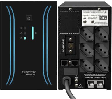 Nobreak NHS Gamer Play Senoidal 1000VA Ent.Biv S.120V Bat 2x7Ah C/Protetor Eth/USB