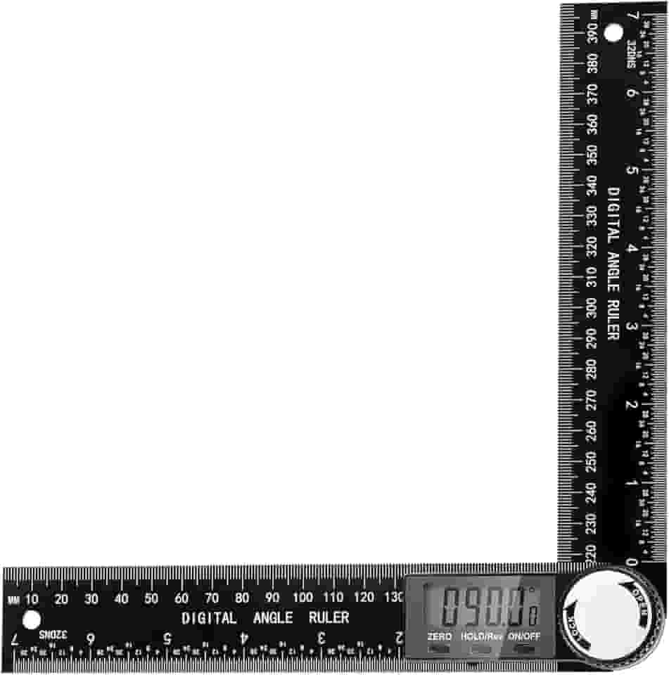 Transferidor de ângulo digital (preto)