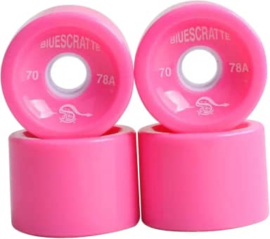 Menolana 4 peças 78A PU Rodas para Skate, Skate Rua Longboard Rodas Rolo para Rua, Park Rough Ground