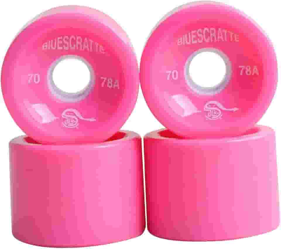 Menolana 4 peças 78A PU Rodas para Skate, Skate Rua Longboard Rodas Rolo para Rua, Park Rough Ground