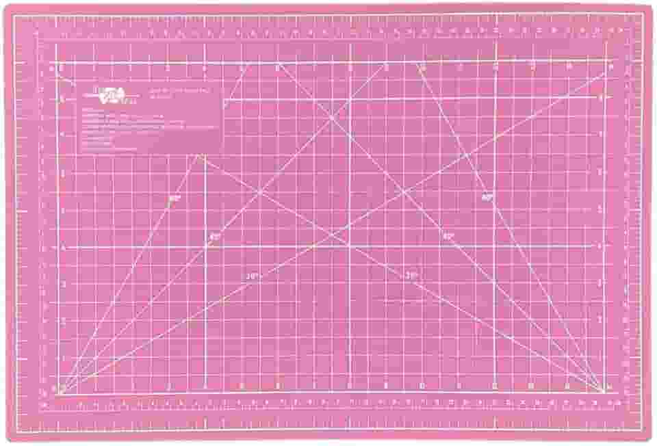 Base Para Corte De Mesa A3 Dupla Face Patchwork Artesanato (Rosa)