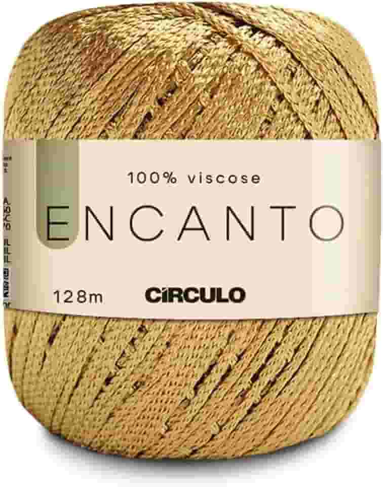 Linha Fio Encanto Ouro Para Croche/Trico 128m Circulo 100% Viscose