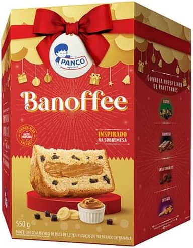 Panettone Recheado Banoffe 550g - Panco
