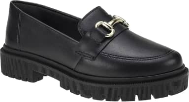 Mocassim Tratorado Feminino Bico Redondo com Enfeite Corrente ABS 026-005