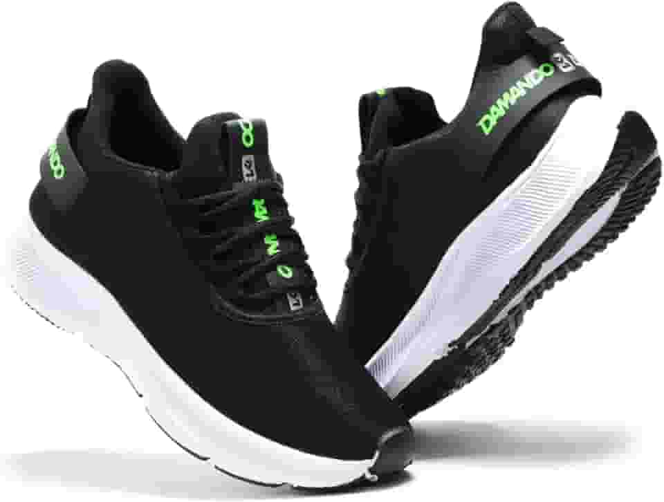 Tênis Masculino Academia Corrida Treino Esportivo Caminhada Confortável e Leve Branco