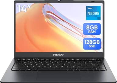 Laptop para estudantes, casa e negócios, processador quad-core N5095, 2,9 GHz, 8 GB de RAM, SSD de 128 GB, expansível de 1 TB, laptop de 14 polegadas, WiFi 5, BT 5.0, USB 3.0