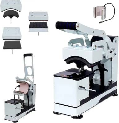 Maquina De Estampar Camisa Prensa Termica Sublimação Para Boné 4 Em 1 (127V)