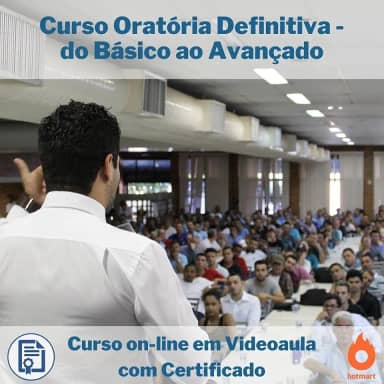Curso on-line em videoaula de Oratória Definitiva - do Básico ao Avançado com Certificado
