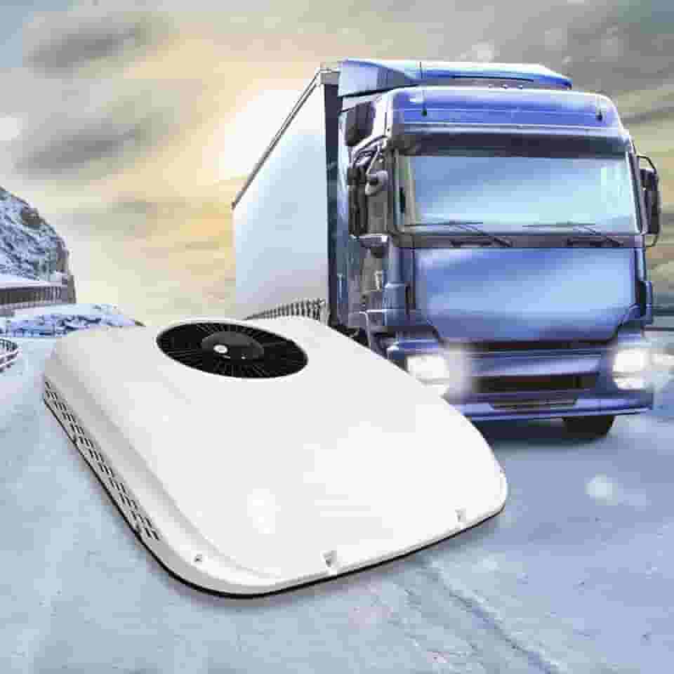 Ar condicionado para estacionamento, 12v/24v, ar condicionado elétrico para telhado de carro, rv, para suv, motorhome, caminhão, trailer, ventilador, caravanas, 24v