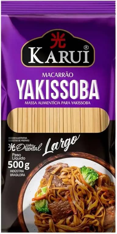Macarrão para Yakissoba Largo Karui Oriental 500gr
